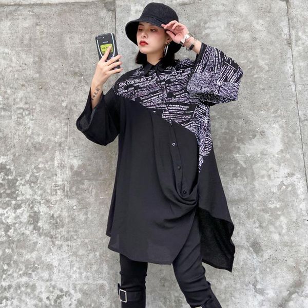 loose hit color patchwork letter print dress irregular women clothes 2020 spring loose turn down collar elegant dress zll47811, Black;gray
loose hit color patchwork letter print dress irregular women clothes 2020 spring loose turn down collar elegant dress zll47811, Black;gray