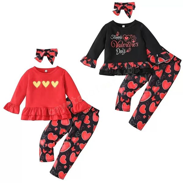 kids clothing sets girls valentine's day outfits children ruffle flare sleeve +love heart pants+headband 3pcs/set spring autumn fashion, White
kids clothing sets girls valentine's day outfits children ruffle flare sleeve +love heart pants+headband 3pcs/set spring autumn fashion, White