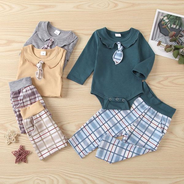autumn and winter children toddler kids boy girl solid color long-sleeved tie navy collar british romper + checked trousers suit, White
autumn and winter children toddler kids boy girl solid color long-sleeved tie navy collar british romper + checked trousers suit, White