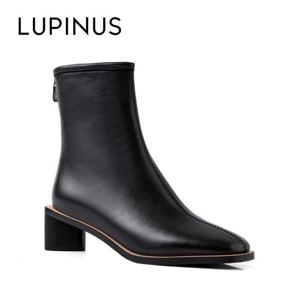 lupinus autumn new design chic heel ankle boots for women fashion square toe large size women casual leather boots, Black
lupinus autumn new design chic heel ankle boots for women fashion square toe large size women casual leather boots, Black