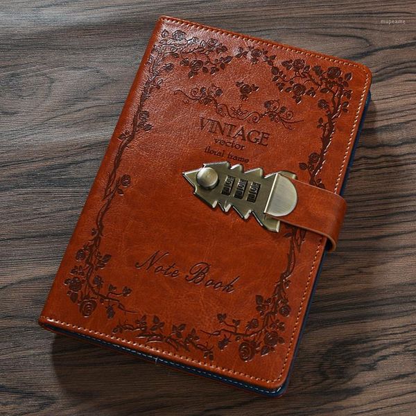 notepads pu leather a5 planner retro notebooks and journals diary with lock agenda password note books for school supplies1, Purple;pink
notepads pu leather a5 planner retro notebooks and journals diary with lock agenda password note books for school supplies1, Purple;pink