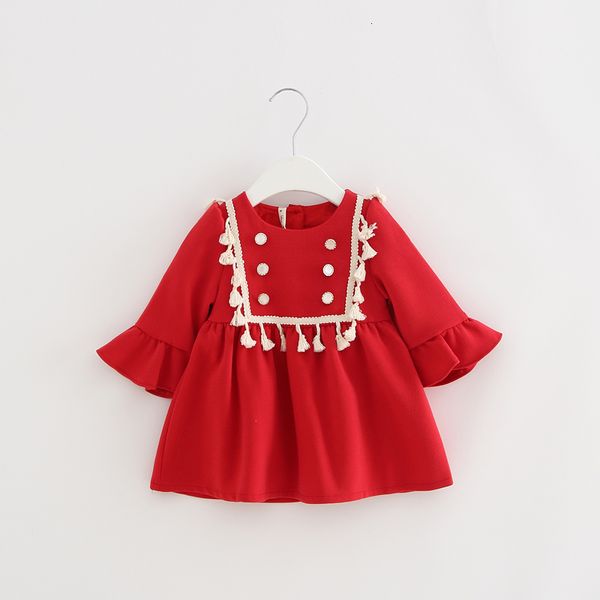 2021 new girls flare sleeve tassel princess es for children kids party clothing with buttons 4 color 0-2y ul9q, Red;yellow
2021 new girls flare sleeve tassel princess es for children kids party clothing with buttons 4 color 0-2y ul9q, Red;yellow