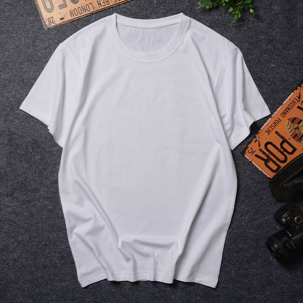 short men's round neck half sleeve loose casual large black and white t-shirt, White;black
short men's round neck half sleeve loose casual large black and white t-shirt, White;black