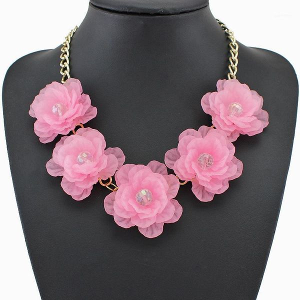 russian flower necklace jewelry royal fashion necklace pink chain 45 cm rhinestone jewellery roses for women girls1, Silver
russian flower necklace jewelry royal fashion necklace pink chain 45 cm rhinestone jewellery roses for women girls1, Silver