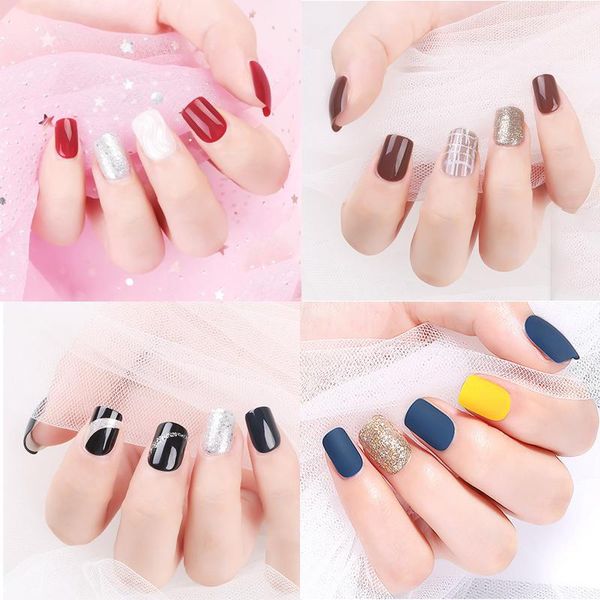 false nails professional fake half french acrylic nail tips press on art form extension sticker manicure tools, Red;gold
false nails professional fake half french acrylic nail tips press on art form extension sticker manicure tools, Red;gold