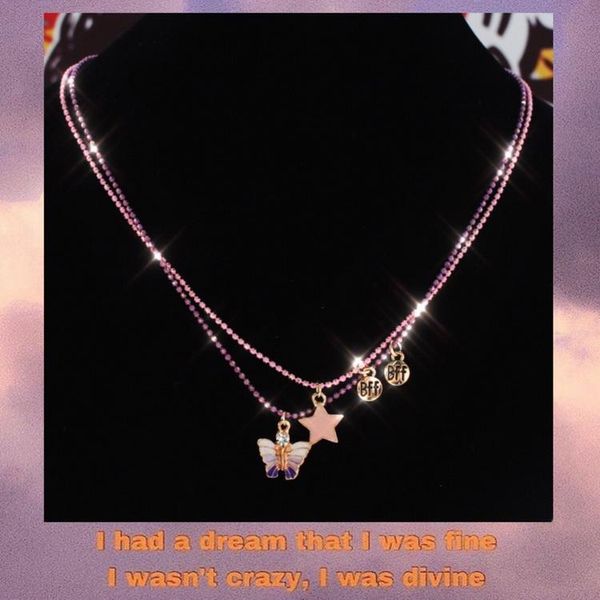 bling butterfly star set bff style necklace friends forever choker beaded college soft asesthetic dropshipping, Silver
bling butterfly star set bff style necklace friends forever choker beaded college soft asesthetic dropshipping, Silver
