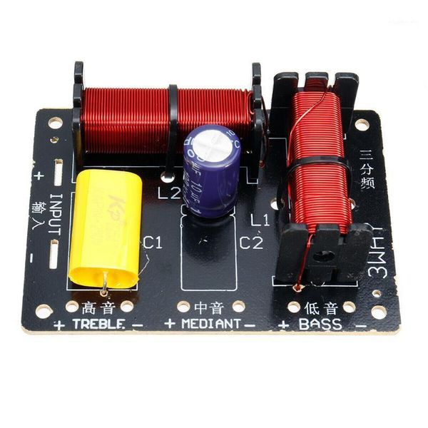 3 way audio distributor inductance home sound treble midrange bass frequency divider ktv theater speaker crossover filter stage1
3 way audio distributor inductance home sound treble midrange bass frequency divider ktv theater speaker crossover filter stage1