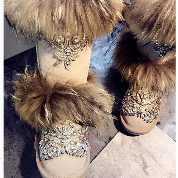 2020 house customized big crown crystal fox skin beautiful high leather tube station snow model boots 9t7m, Black
2020 house customized big crown crystal fox skin beautiful high leather tube station snow model boots 9t7m, Black