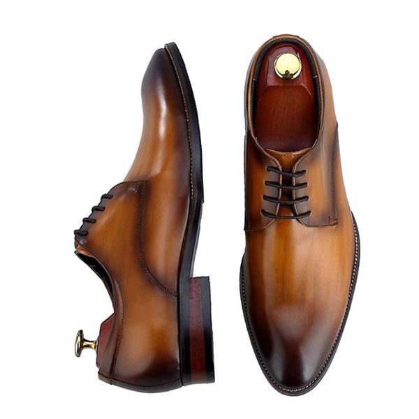 sipriks luxury mens patina brown leather formal tuxedo shoes pointed derby shoes italian custom wedding groom euro 44, Black
sipriks luxury mens patina brown leather formal tuxedo shoes pointed derby shoes italian custom wedding groom euro 44, Black