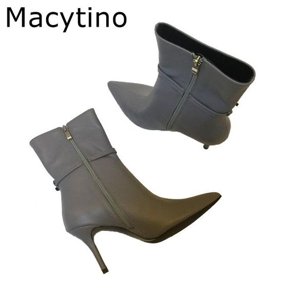 boots ankle for women fashion high heel short real leather pointed buckle shoe woman autumn pumps, Black
boots ankle for women fashion high heel short real leather pointed buckle shoe woman autumn pumps, Black