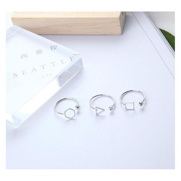 simple geometric polygonal triangle square open diamond ring tail ring wholesale shipping 93var v7nca, Silver
simple geometric polygonal triangle square open diamond ring tail ring wholesale shipping 93var v7nca, Silver