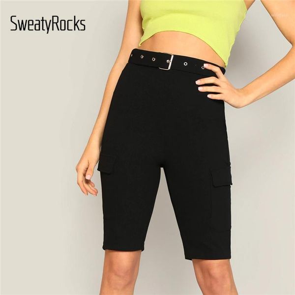 sweatyrocks waist belted pocket shorts active wear women solid biker shorts 2019 summer fitness casual bodycon black1, White;black
sweatyrocks waist belted pocket shorts active wear women solid biker shorts 2019 summer fitness casual bodycon black1, White;black