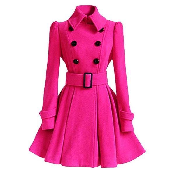women's wool & blends feitong winter warm women coat jacket woolen turn-down collar slim trench belt overcoat elegant outwear female, Black
women's wool & blends feitong winter warm women coat jacket woolen turn-down collar slim trench belt overcoat elegant outwear female, Black
