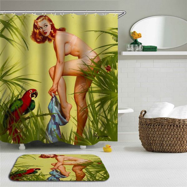 2pc set cartoon girl woman shower curtains set bathroom waterproof polyester with rectangle non-slip floor mat bath curtain set
2pc set cartoon girl woman shower curtains set bathroom waterproof polyester with rectangle non-slip floor mat bath curtain set