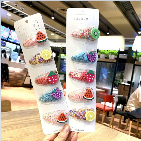 5 pieces/set color quicksand transparent children kids fruit hairpin pvc side clip baby bb clip bobby pin barrette hair accessories cz120503, Slivery;white
5 pieces/set color quicksand transparent children kids fruit hairpin pvc side clip baby bb clip bobby pin barrette hair accessories cz120503, Slivery;white