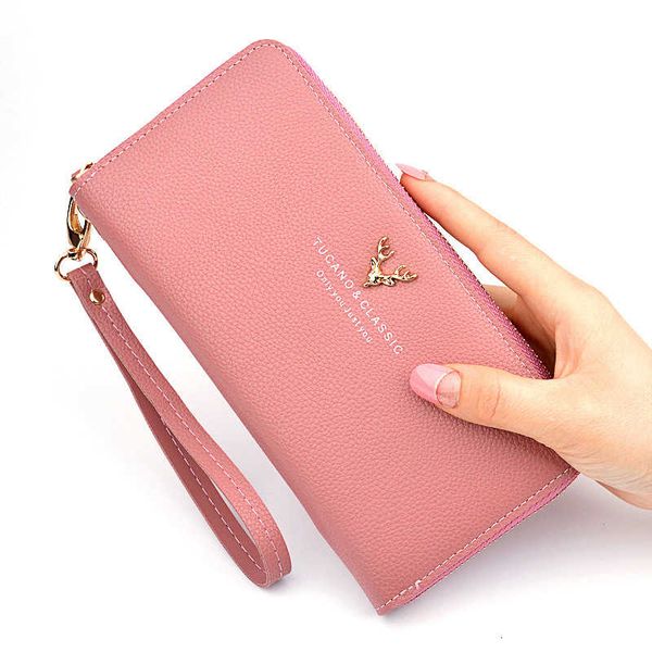 women's wallet credit card zipper female purse pu leather money long coin holder wristband metal christmas deer cash pocket, Red;black
women's wallet credit card zipper female purse pu leather money long coin holder wristband metal christmas deer cash pocket, Red;black