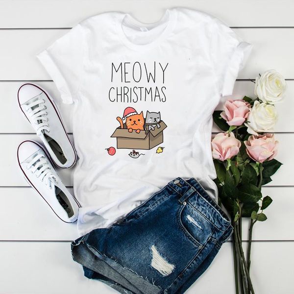 women lady t shirt merry christmas cat printed tshirt ladies short sleeve tee shirt women female clothes graphic t-shirt, White
women lady t shirt merry christmas cat printed tshirt ladies short sleeve tee shirt women female clothes graphic t-shirt, White