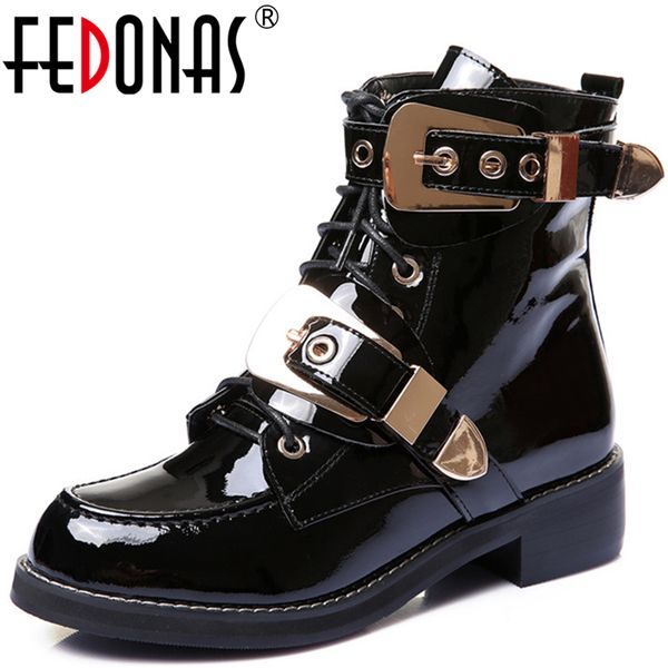 fedonas brand genuine leather golden buckles straps thick heel ankle boots autumn winter motorcycle snow boots shoes woman 1026, Black
fedonas brand genuine leather golden buckles straps thick heel ankle boots autumn winter motorcycle snow boots shoes woman 1026, Black