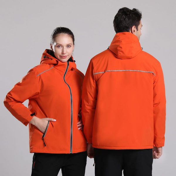 men women winter outdoor jackets reflective windbreaker waterproof hooded coat with warm fleece for skiing climbing traveling, Tan;black
men women winter outdoor jackets reflective windbreaker waterproof hooded coat with warm fleece for skiing climbing traveling, Tan;black