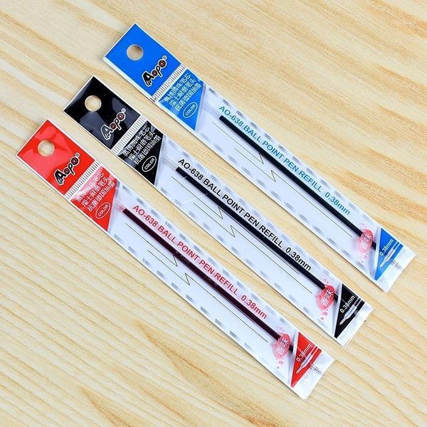 ballpoint pen refills lengthened 14cm slim 0.38mm black blue red ink smooth writing individually packaged 6pcs/lot1, Black;red
ballpoint pen refills lengthened 14cm slim 0.38mm black blue red ink smooth writing individually packaged 6pcs/lot1, Black;red