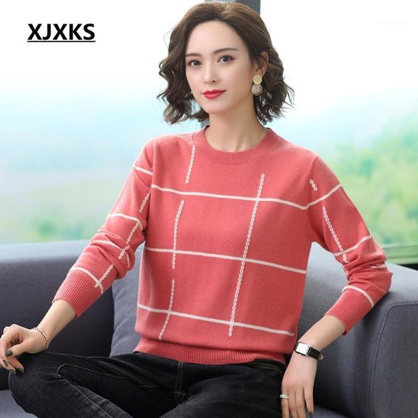 xjxks autumn winter new women sweater pullover knitted casual sweaters 100% wool jumpers o-neck women sweaters1, White;black
xjxks autumn winter new women sweater pullover knitted casual sweaters 100% wool jumpers o-neck women sweaters1, White;black