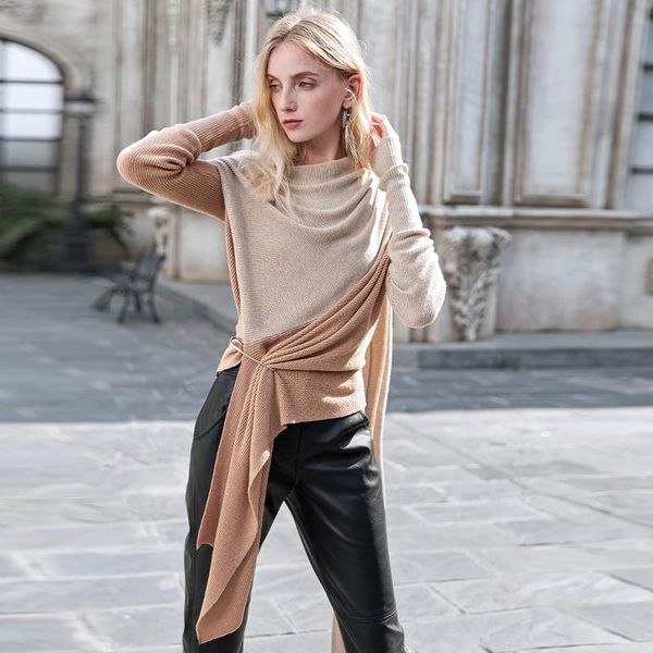 women's sweaters ael wool pullover fashion spring autumn casual loose knitted ribbon irregularity pullovers, White;black
women's sweaters ael wool pullover fashion spring autumn casual loose knitted ribbon irregularity pullovers, White;black