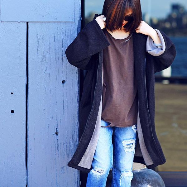 micoco w1017 art version joker thin black thick hooded casual knit long coat woman, Tan;black
micoco w1017 art version joker thin black thick hooded casual knit long coat woman, Tan;black