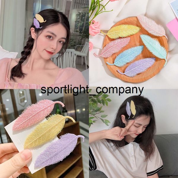 1 pc new fashion korean sweet multicolor feather leaf shaped hair clip for women girls hairpin hair accessories, Slivery;white
1 pc new fashion korean sweet multicolor feather leaf shaped hair clip for women girls hairpin hair accessories, Slivery;white