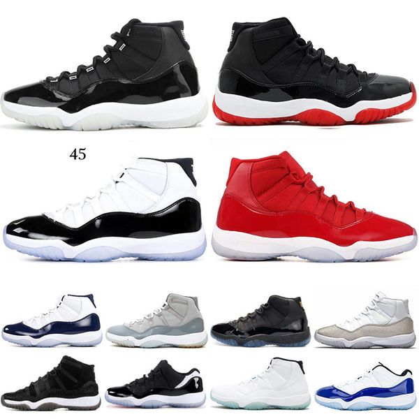 new bred 11s 25th anniversary 11 basketball shoes space jam concord 45 metallic silver infrared 23 mens sport trainers sneakers 5.5-13, White;red
new bred 11s 25th anniversary 11 basketball shoes space jam concord 45 metallic silver infrared 23 mens sport trainers sneakers 5.5-13, White;red