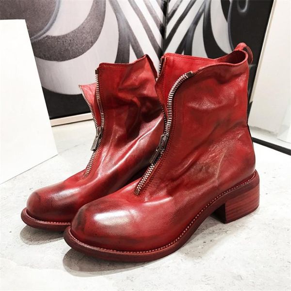 boots pxelena luxury celebrity women genuine horse leather front zip ankle med heels autumn shoes motorcycle biker combat, Black
boots pxelena luxury celebrity women genuine horse leather front zip ankle med heels autumn shoes motorcycle biker combat, Black