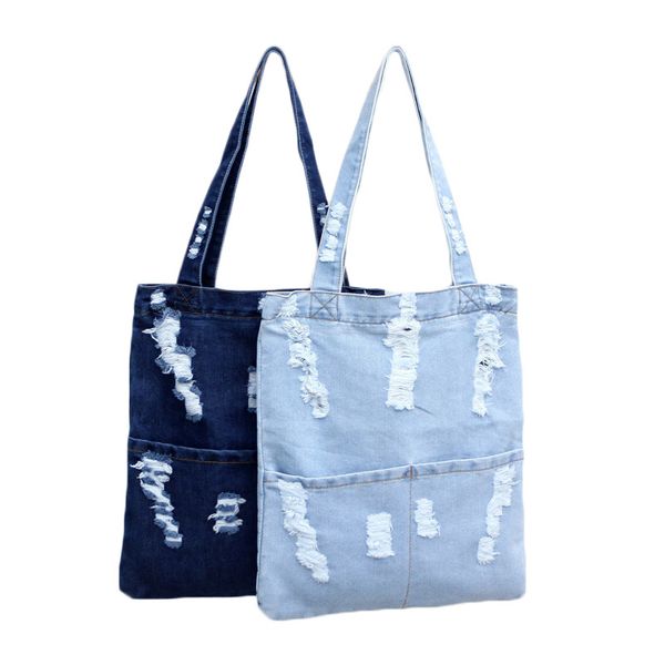 women fashion canvas denim tote large capacity handbag shopping book student organizer single shoulder bag sale
women fashion canvas denim tote large capacity handbag shopping book student organizer single shoulder bag sale