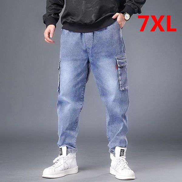 men's jeans baggy men denim pant fashion casual skateboard harem pants elastic waist big plus size 7xl trousers pocket hx538, Blue
men's jeans baggy men denim pant fashion casual skateboard harem pants elastic waist big plus size 7xl trousers pocket hx538, Blue