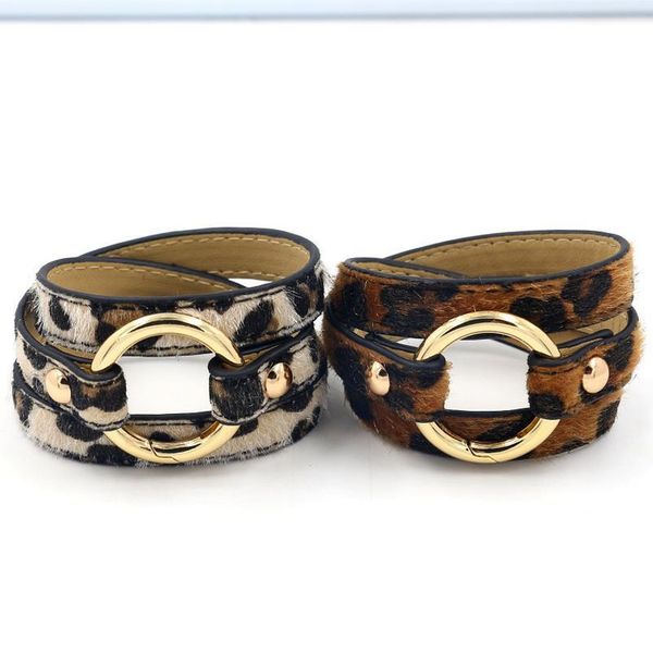 fashion bracelet brown multi-layer 3-ring alloy ring leopard horse hair poly urethane leather bracelet female jllblr
fashion bracelet brown multi-layer 3-ring alloy ring leopard horse hair poly urethane leather bracelet female jllblr