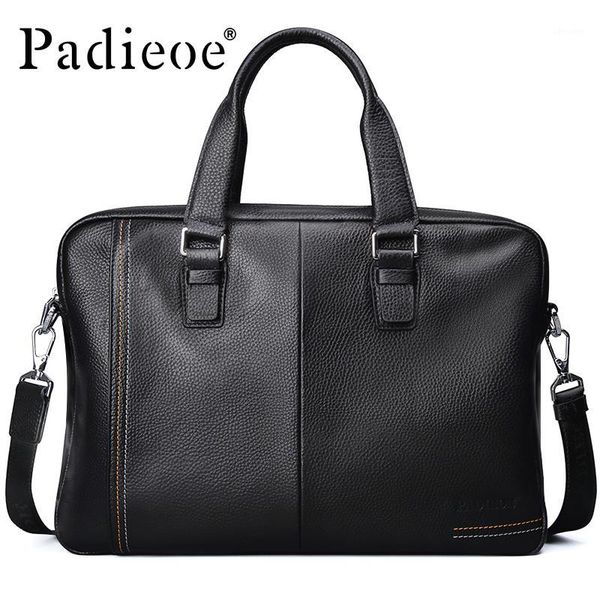 wholesale- padieoe business men's briefcase genuine cow leather handle bag for male fashion laptote bags for men casual1
wholesale- padieoe business men's briefcase genuine cow leather handle bag for male fashion laptote bags for men casual1
