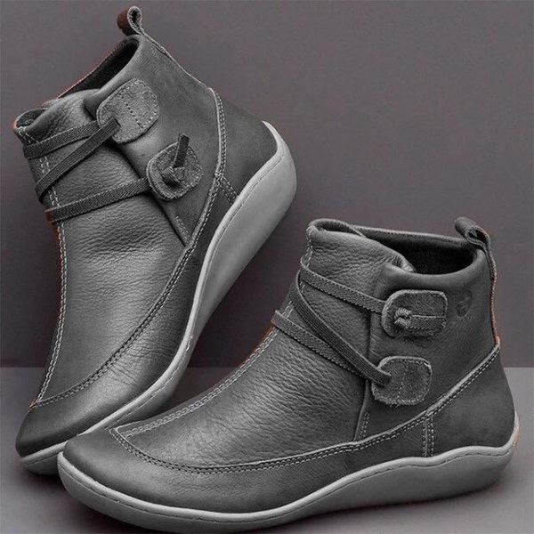 brand autumn winter cross strips vintage leather ankle boots for women punk snow boots female shoes lady flat womens woman, Black
brand autumn winter cross strips vintage leather ankle boots for women punk snow boots female shoes lady flat womens woman, Black