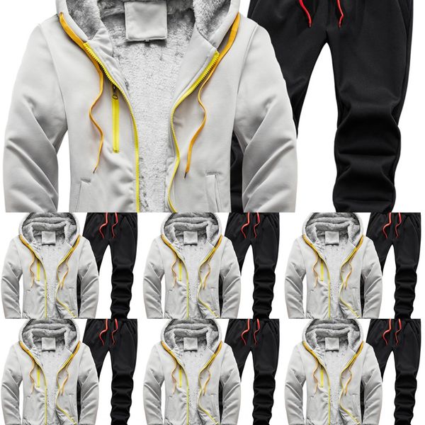 new winter men's thickened plush sportswear set solid plus size new winter men's thickened plush warm sweatersportswear sweater wa, Black
new winter men's thickened plush sportswear set solid plus size new winter men's thickened plush warm sweatersportswear sweater wa, Black