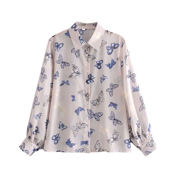 2021 new streetwear women butterfly print shirts fashion ladies down collar elegant female chiffon blouses nd2m, White
2021 new streetwear women butterfly print shirts fashion ladies down collar elegant female chiffon blouses nd2m, White