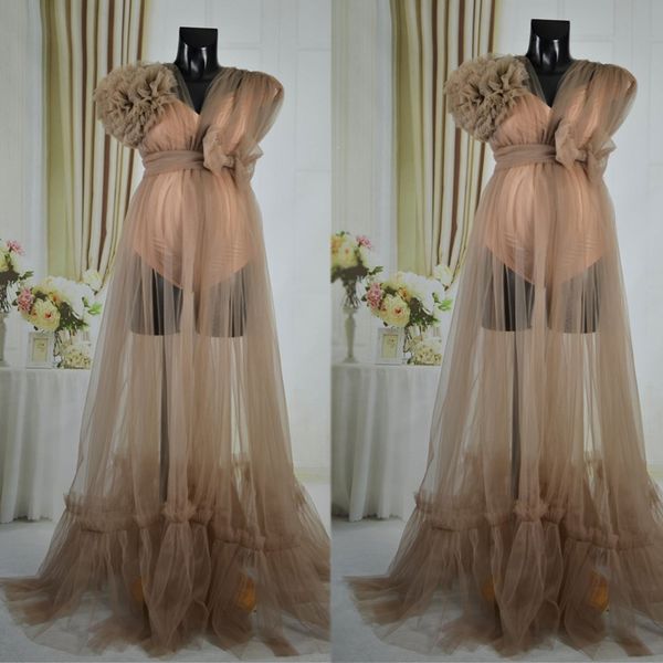 new arrival tulle nightrobe party dress women tiered sleeve ladies kimono pregnant evening sleepwear women bathrobe nightgown, White
new arrival tulle nightrobe party dress women tiered sleeve ladies kimono pregnant evening sleepwear women bathrobe nightgown, White