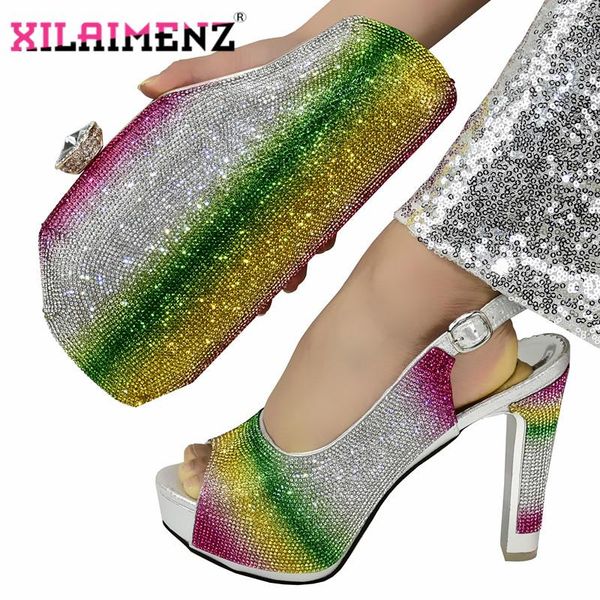 2020 shoes and bag sets silver color african shoes with matching bags women and bag to match for party, Black
2020 shoes and bag sets silver color african shoes with matching bags women and bag to match for party, Black
