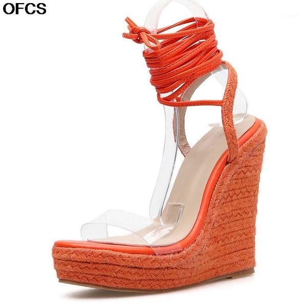 sandals women transparent 2021 fashion leisure pvc sandal lace-up wedges high heels thin belt solid orange pink size 35-421, Black
sandals women transparent 2021 fashion leisure pvc sandal lace-up wedges high heels thin belt solid orange pink size 35-421, Black