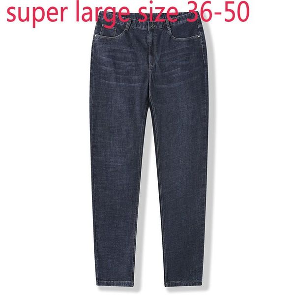 men's jeans fashion super large autumn winter men casual straight trousers zipper loose full length plus size 36 -45 46 48 50, Blue
men's jeans fashion super large autumn winter men casual straight trousers zipper loose full length plus size 36 -45 46 48 50, Blue