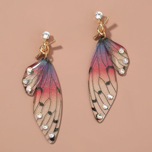 hoop & huggie women simple retro style earrings colorful butterfly symmetrical red green color fashion jewelry, Golden;silver
hoop & huggie women simple retro style earrings colorful butterfly symmetrical red green color fashion jewelry, Golden;silver