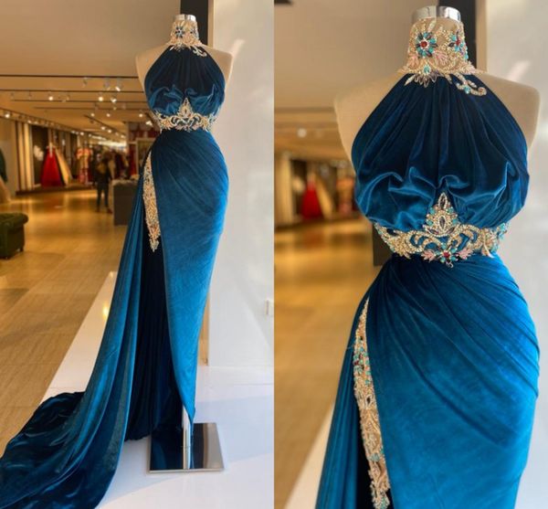 arabic mermaid evening dress halter morocco velvet high split beading prom dresses long women party gowns ice blue 2022 robe de soiree vesti, Black;red
arabic mermaid evening dress halter morocco velvet high split beading prom dresses long women party gowns ice blue 2022 robe de soiree vesti, Black;red