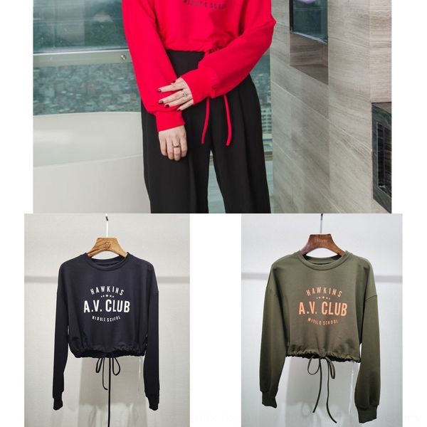 xvc8f new autumn 2020 korean color contrast splicing drawstring neck sweater sweatershort loose open teeth casual sports round women's, Black
xvc8f new autumn 2020 korean color contrast splicing drawstring neck sweater sweatershort loose open teeth casual sports round women's, Black