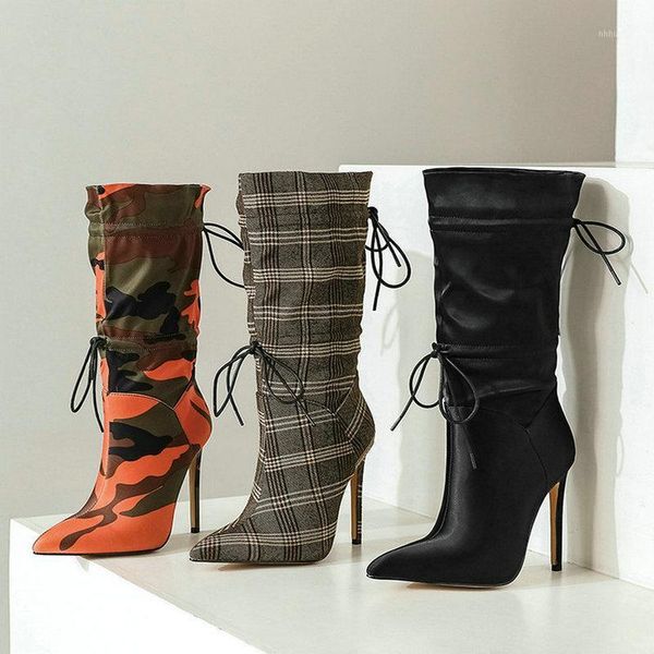 boots 2021 autumn winter women mid calf fashion pointed toe thin heel lace up orange ladies1, Black
boots 2021 autumn winter women mid calf fashion pointed toe thin heel lace up orange ladies1, Black