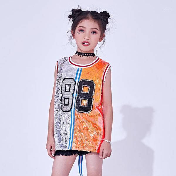 2020 hip hop dance costumes kids sequin vest child jazz stage dress street dancing clothes girls performance wear f3541, Black;red
2020 hip hop dance costumes kids sequin vest child jazz stage dress street dancing clothes girls performance wear f3541, Black;red