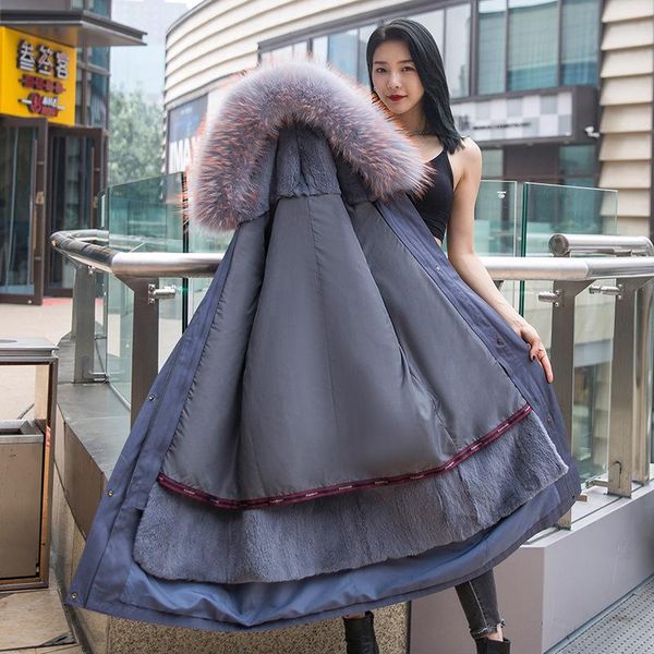 women's fur & faux parka jacket women 2021 winter movable hair inner gallbladder korean version of the long coat for, Black
women's fur & faux parka jacket women 2021 winter movable hair inner gallbladder korean version of the long coat for, Black