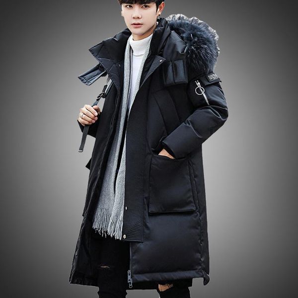 men's down & parkas winter jacket men fur collar coat outwear long outdoor windproof with big pockets 2021, Black
men's down & parkas winter jacket men fur collar coat outwear long outdoor windproof with big pockets 2021, Black