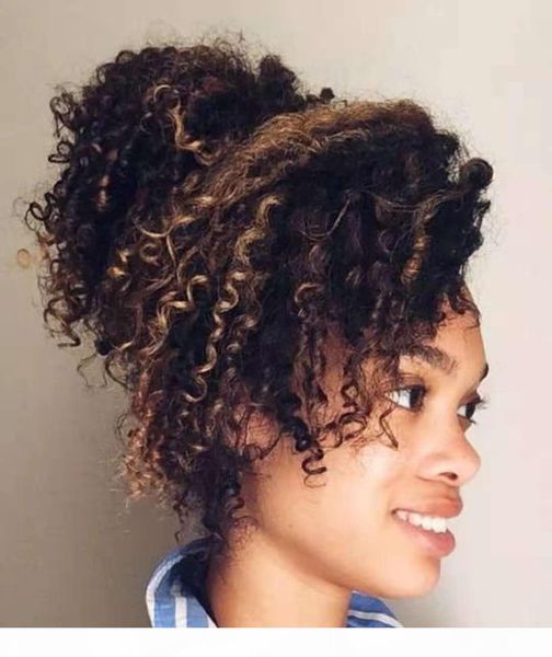creative updo for curly hair ,natural ponytail with side bang.short high kinky curly human hair ponytail hair extension clip in 120g, Black
creative updo for curly hair ,natural ponytail with side bang.short high kinky curly human hair ponytail hair extension clip in 120g, Black