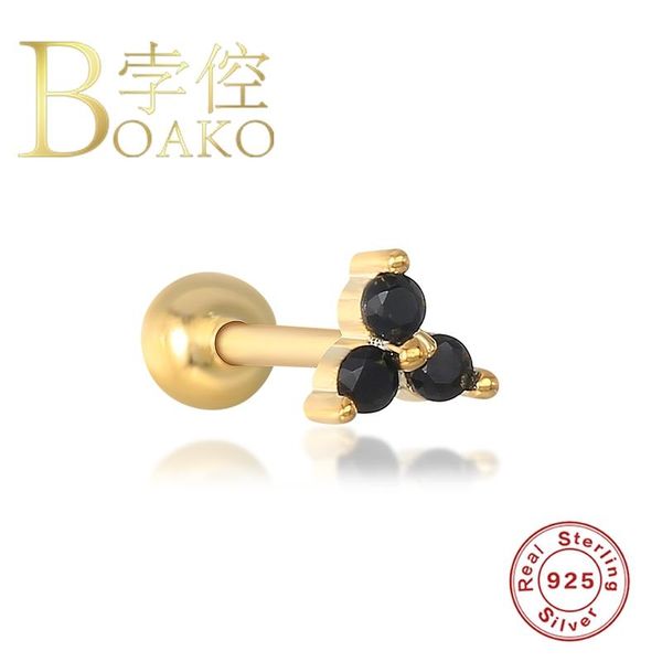 BOAKO Stud Earring For Women 925 Silver Earrings 2021 Fashionable Gold Earring For Girl Jewelry Black Zircon Pendientes Brincos, Golden;silver
BOAKO Stud Earring For Women 925 Silver Earrings 2021 Fashionable Gold Earring For Girl Jewelry Black Zircon Pendientes Brincos, Golden;silver
